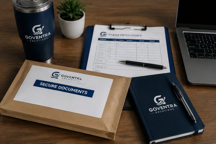 Goventra Solutions secure document package and chain-of-custody paperwork